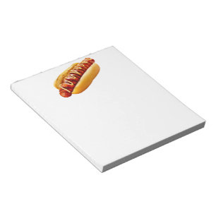 SlipperyJoe's Sommer-BBQ-Vibe-Hotdog in weichem Br Notizblock