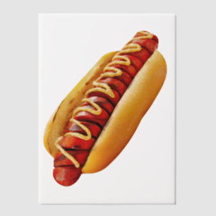 SlipperyJoe's Sommer-BBQ-Vibe-Hotdog in weichem Br Pergament Einladungen