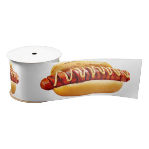 SlipperyJoe's Sommer-BBQ-Vibe-Hotdog in weichem Br Satinband
