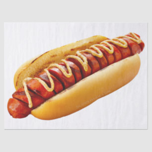 SlipperyJoe's Sommer-BBQ-Vibe-Hotdog in weichem Br Seidenpapier