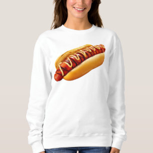 SlipperyJoe's Sommer-BBQ-Vibe-Hotdog in weichem Br Sweatshirt