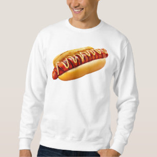 SlipperyJoe's Sommer-BBQ-Vibe-Hotdog in weichem Br Sweatshirt