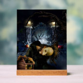 SlipperyJoe's spukhafte Halloween-beängstigende Wä Acrylschild (Neutral)