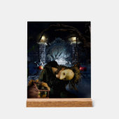 SlipperyJoe's spukhafte Halloween-beängstigende Wä Acrylschild (Vorderseite)