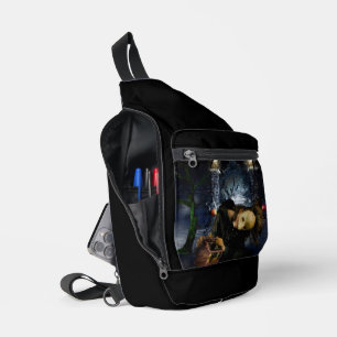 SlipperyJoe's spukhafte Halloween-beängstigende Wä Crossbody Bag
