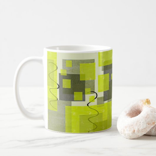 SlipperyJoe's St. Patrick's Day dominierende hellg Kaffeetasse (Mit Donut)