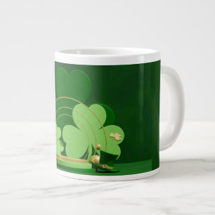 SlipperyJoe's St. Patrick's Day Dreiblattklee Jumbo-Tasse
