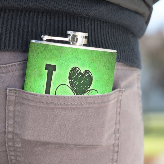 SlipperyJoe's St. Patrick's Day Feiertag Irischer  Flachmann (Beispiel)