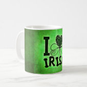 SlipperyJoe's St. Patrick's Day Feiertag Irischer Kaffeetasse (Vorderseite Links)
