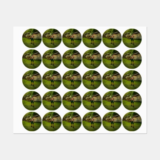 SlipperyJoe's St. Patrick's Day festliche Leprecha Etiketten (Blatt)