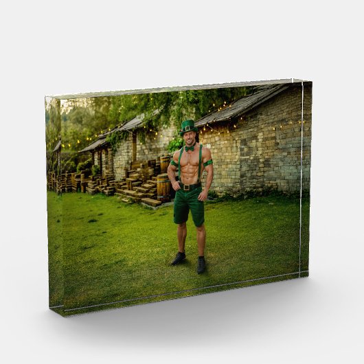 SlipperyJoe's St. Patrick's Day festlicher Leprech Fotoblock (Links)