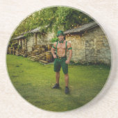 SlipperyJoe's St. Patrick's Day festlicher Leprech Getränkeuntersetzer (Vorne)