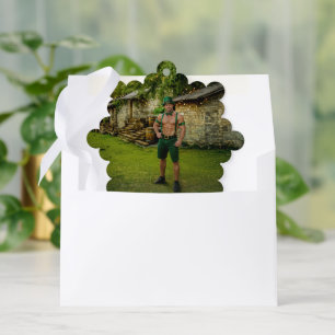SlipperyJoe's St. Patrick's Day festlicher Leprech Ornament Karte