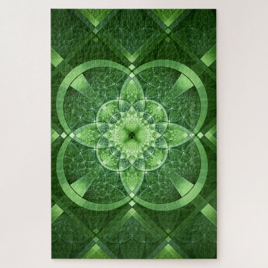 SlipperyJoe's St. Patrick's Day Fraktal LGBTQIA vo Puzzle (Vertikal)