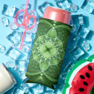 SlipperyJoe's St. Patrick's Day Fraktal Vortex hol Selters Dosenkühler