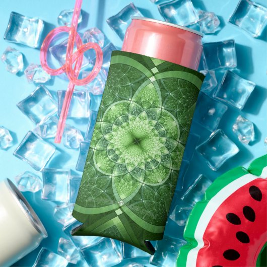 SlipperyJoe's St. Patrick's Day Fraktal Vortex hol Selters Dosenkühler (In Situ Sommer)