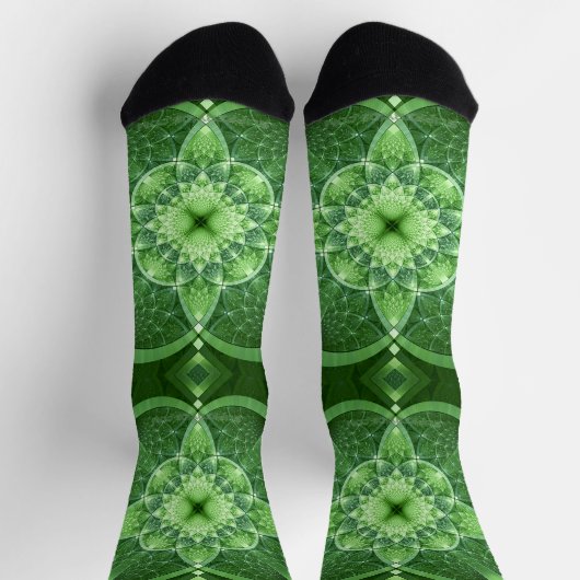 SlipperyJoe's St. Patrick's Day Fraktal Vortex hol Socken (Oben)