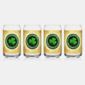 SlipperyJoe's St. Patrick's Day glänzendes dreiblä Dosenglas (Hinten)