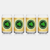 SlipperyJoe's St. Patrick's Day glänzendes dreiblä Dosenglas (Vorderseite)