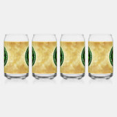 SlipperyJoe's St. Patrick's Day glänzendes dreiblä Dosenglas (Links)