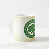 SlipperyJoe's St. Patrick's Day glänzendes dreiblä Kaffeetasse (Vorderseite Links)