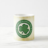 SlipperyJoe's St. Patrick's Day glänzendes dreiblä Kaffeetasse (Mittel)