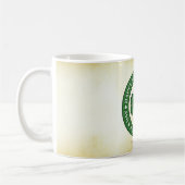 SlipperyJoe's St. Patrick's Day glänzendes dreiblä Kaffeetasse (Links)