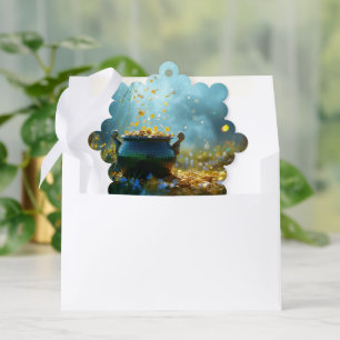 SlipperyJoe's St. Patrick's Day große verzierte Sc Ornament Karte