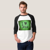 SlipperyJoe's St. Patrick's Day Irish three-leaf c T-Shirt (Vorne ganz)
