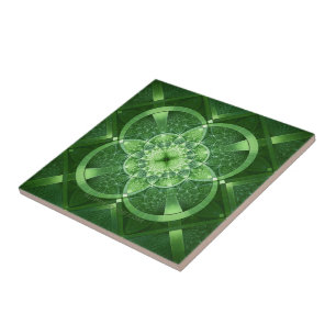 SlipperyJoe's St. Patrick's Day leuchtende vier Bl Fliese