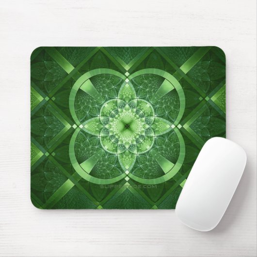 SlipperyJoes St. Patrick's Day leuchtendes vier Bl Mousepad (Mit Mouse)