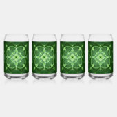 SlipperyJoe's St. Patrick's Day leuchtendes vierbl Dosenglas (Vorderseite)