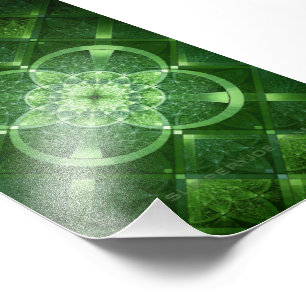 SlipperyJoe's St. Patrick's Day leuchtendes vierbl Fotodruck