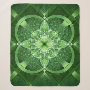 SlipperyJoe's St. Patrick's Day leuchtendes vierbl Sherpadecke