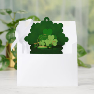 SlipperyJoe's St. Patrick's Day Thema Kobold Ornament Karte