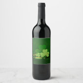 SlipperyJoe's St. Patrick's Day Thema Kobold Weinetikett (Vorderseite)