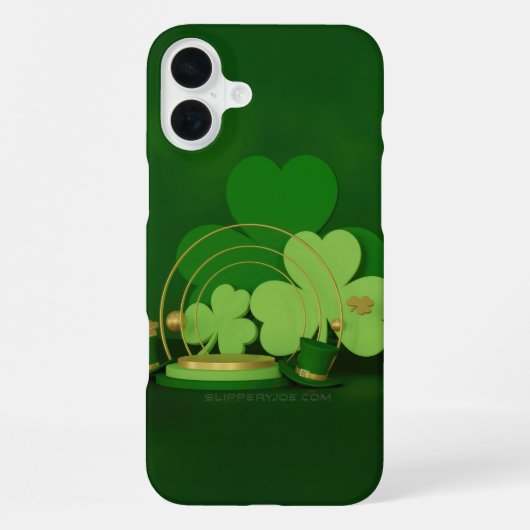 SlipperyJoe's St. Patrick's Day-Themen-Lobold iPhone Hülle (Rückseite)