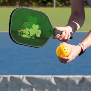 SlipperyJoe's St. Patrick's Day-Themen-Lobold Pickleball Schläger
