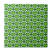 SlipperyJoe's St. Patrick's Day Vierblattklee Fliese (Vorderseite)