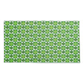 SlipperyJoe's St. Patrick's Day Vierblattklee Kissenbezug (Rückseite)