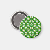 SlipperyJoe's St. Patrick's Day Vierblattklee Magnet (Vorderseite/Rückseite)