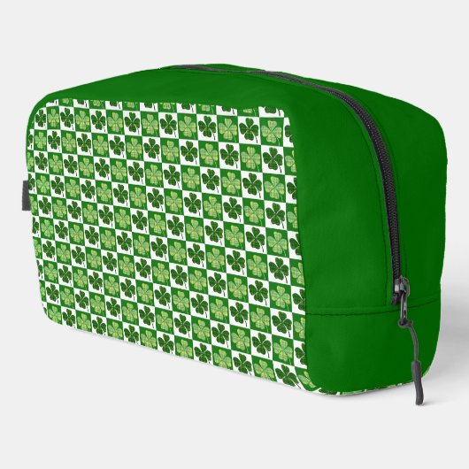 SlipperyJoe's St. Patrick's Day Vierblattklee Waschbeutel (Rechte Ecke)