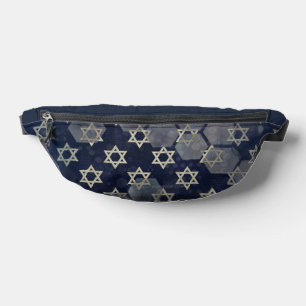 SlipperyJoe's starke Chanukka-Stimmung Davidstern Bauchtasche