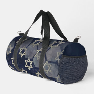 SlipperyJoe's starke Chanukka-Stimmung Davidstern Duffle Bag