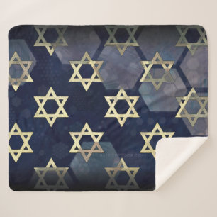 SlipperyJoe's starke Chanukka-Stimmung Davidstern Sherpadecke
