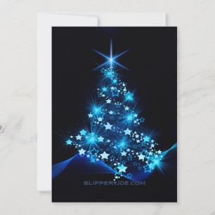 SlipperyJoe's stilisierter leuchtender Weihnachtsb Feiertagskarte