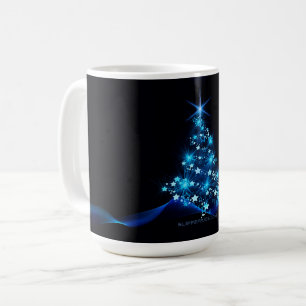 SlipperyJoe's stilisierter leuchtender Weihnachtsb Kaffeetasse