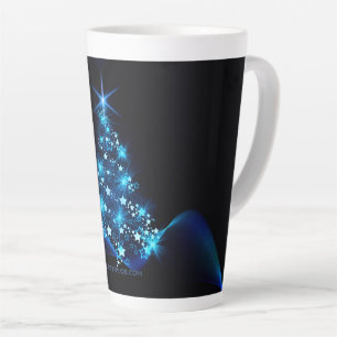 SlipperyJoe's stilisierter leuchtender Weihnachtsb Milchtasse