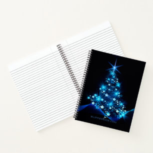SlipperyJoe's stilisierter leuchtender Weihnachtsb Notizblock