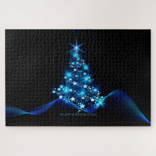 SlipperyJoe's stilisierter leuchtender Weihnachtsb Puzzle